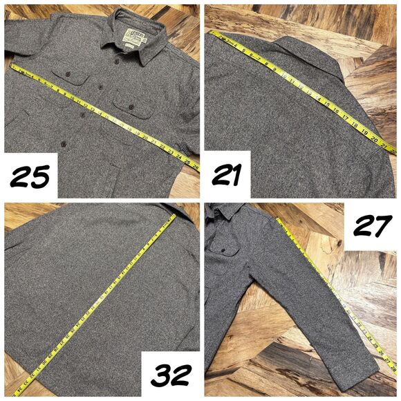 Grayers Glacier Gray Twill Shirt Jacket XL 100% Cotton Shacket - Picture 9 of 10